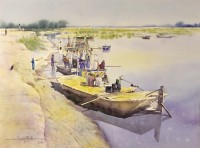 Farooq Aftab, 21 x 29 Inch, Watercolor on Paper, Landscape Painting, AC-FQB-006
